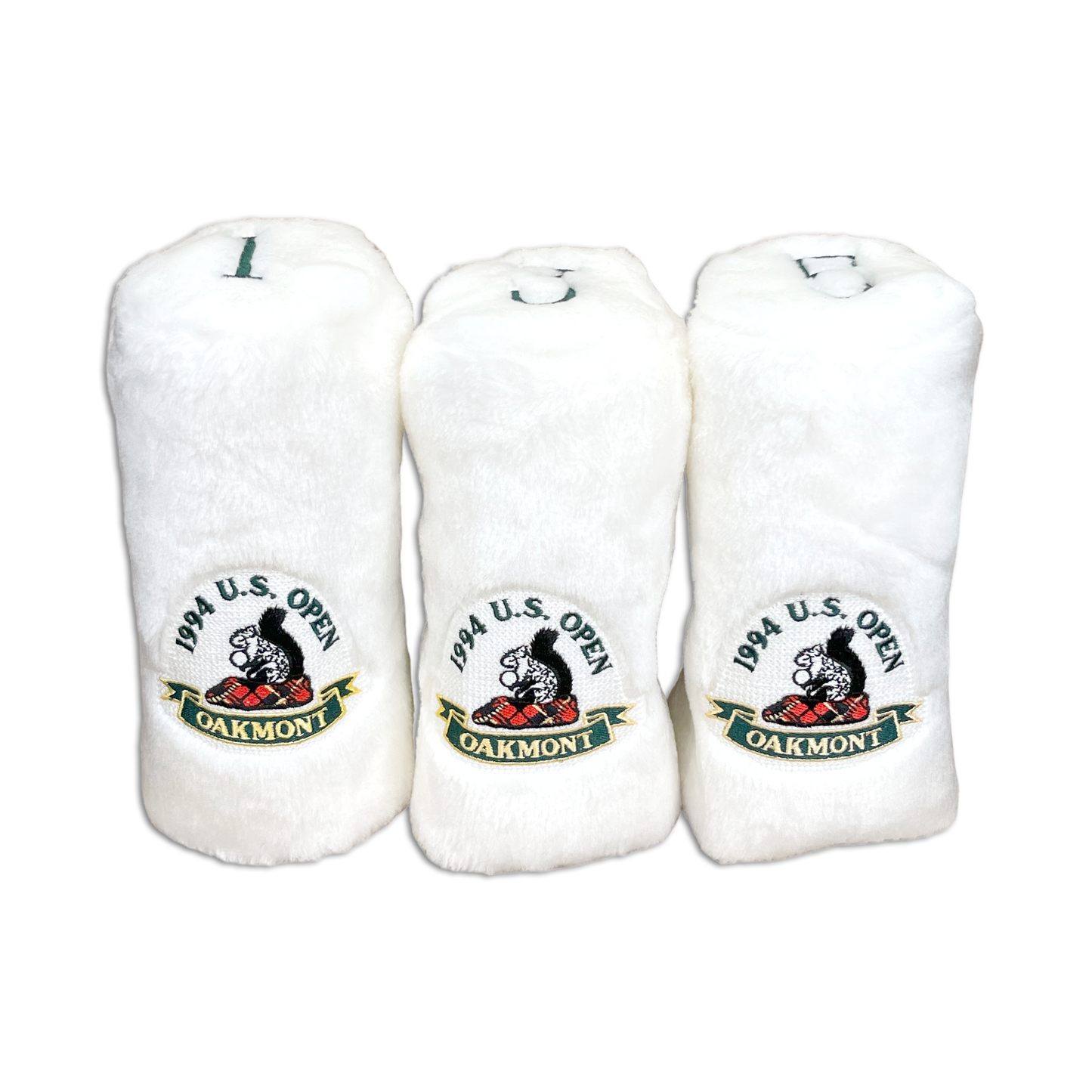 1994 U.S. Open Oakmont Country Club Headcover Trio