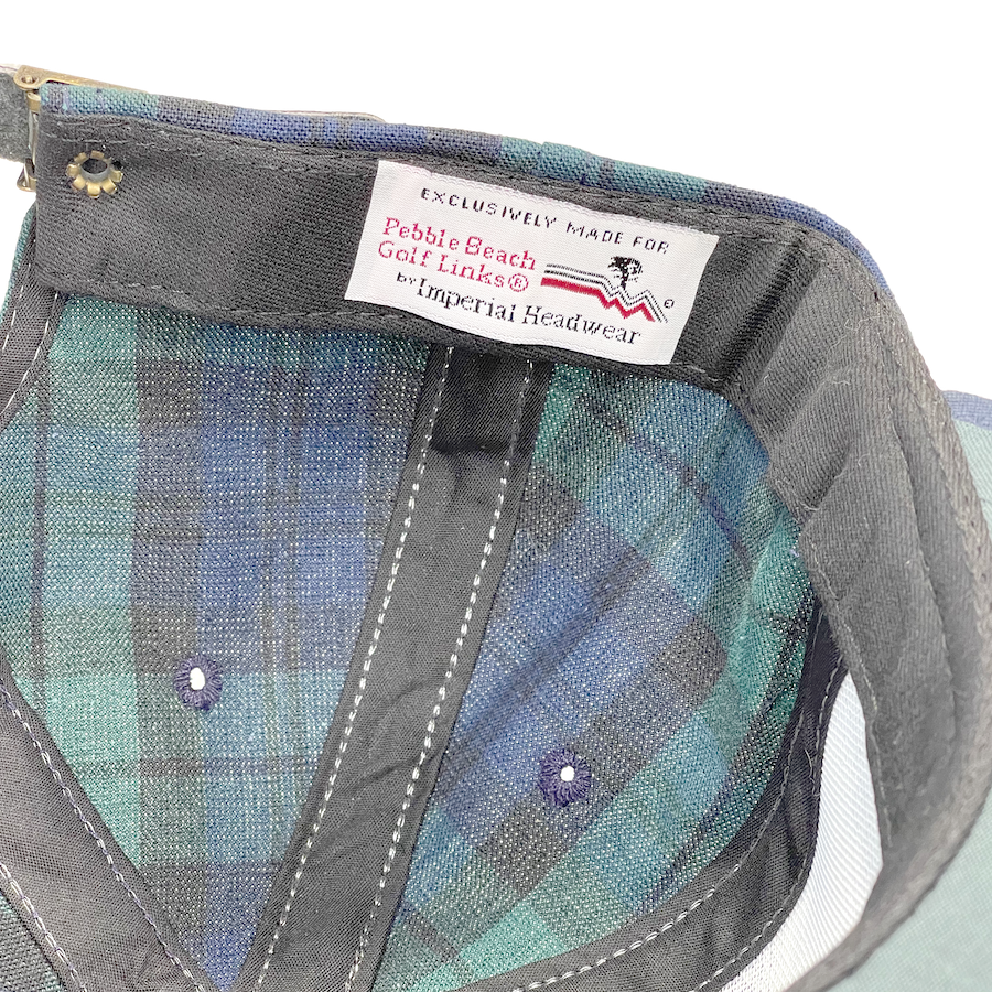 90's Pebble Beach Golf Links Plaid Hat
