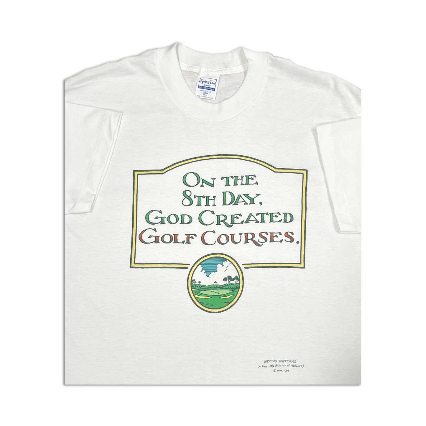 80's God Created Golf Courses T-Shirt