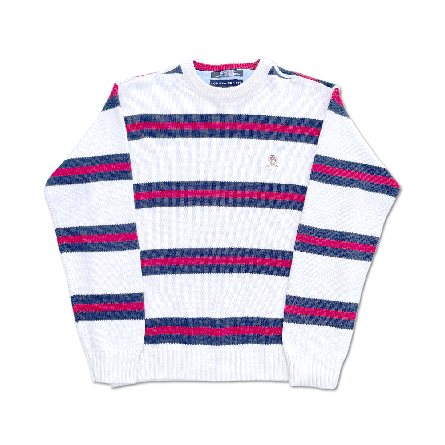 90's Tommy Hilfiger Striped Golf Sweater