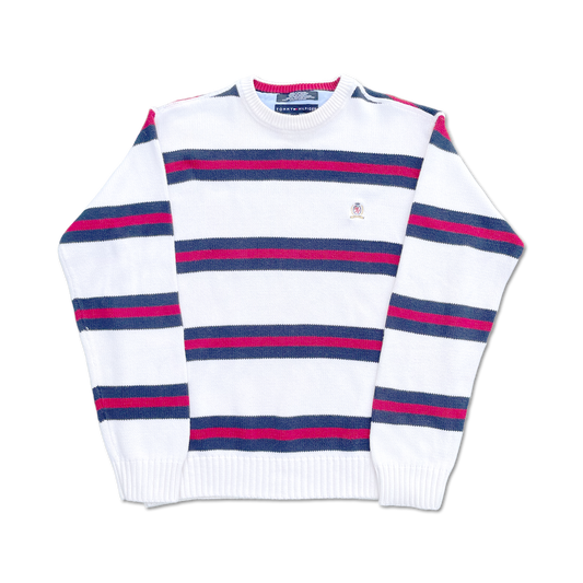 90's Tommy Hilfiger Striped Golf Sweater