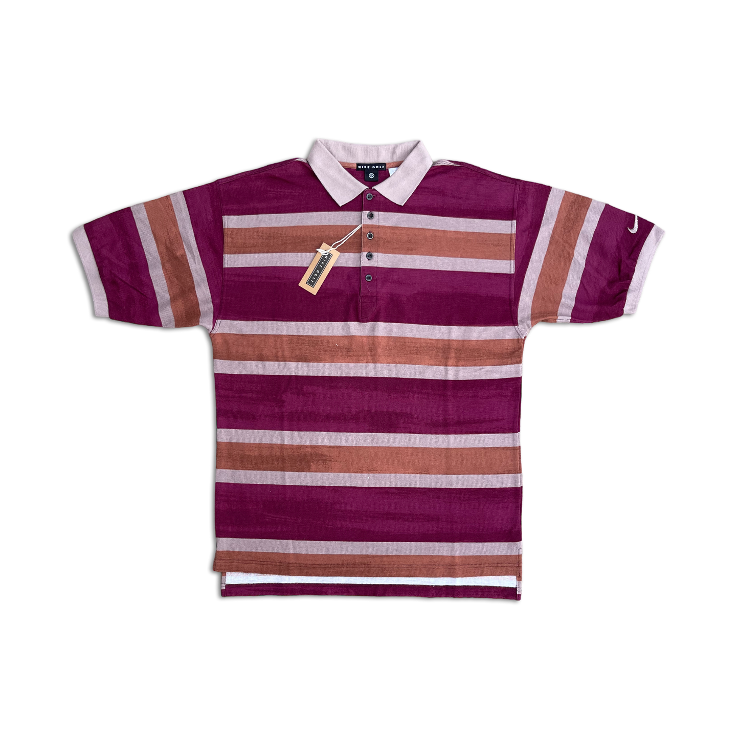 1993 Nike Golf Striped Polo