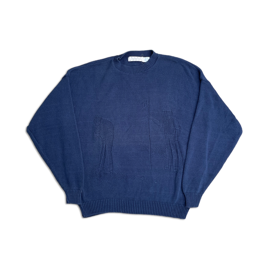 90's Hidden Imprint Golf Knit Sweater