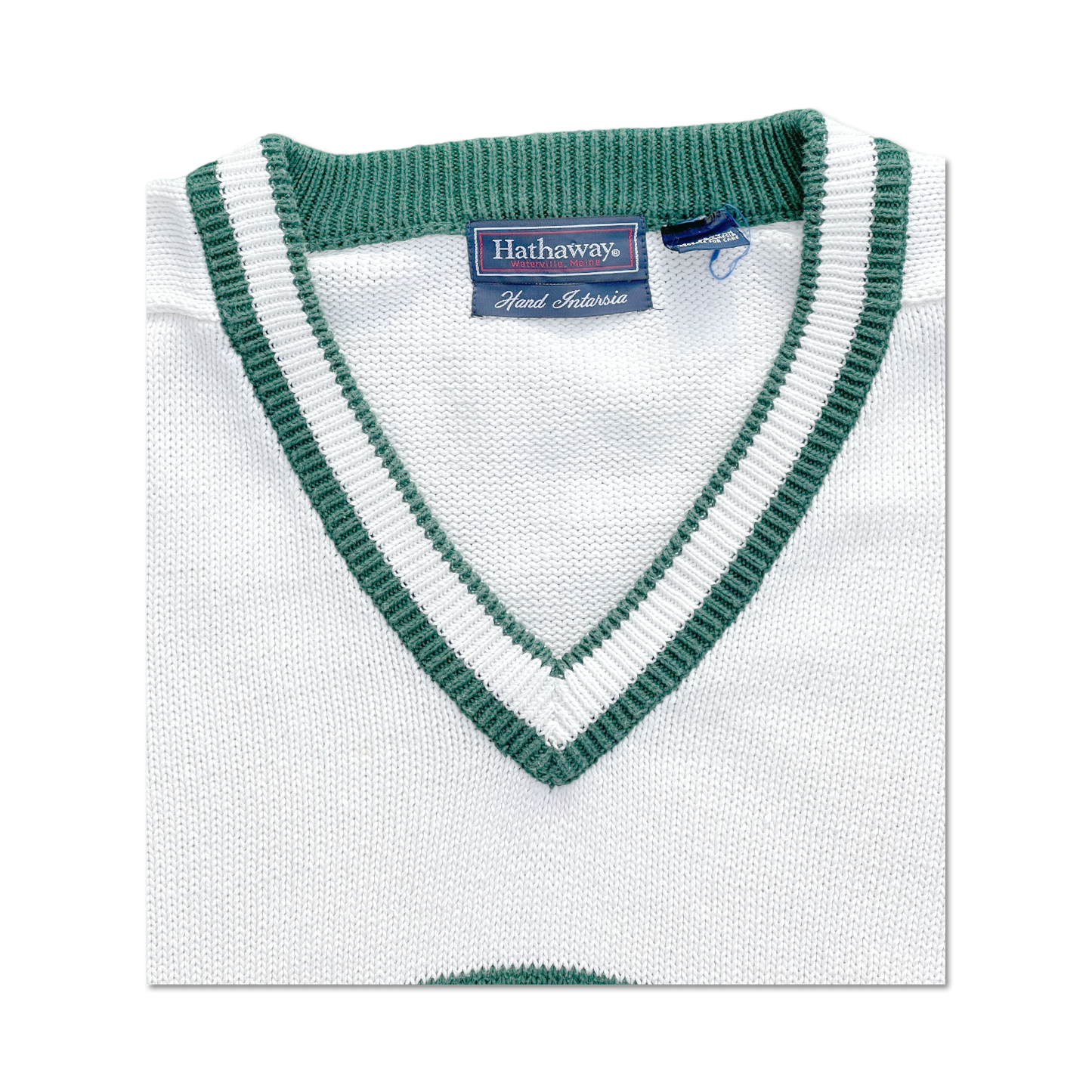 90's St. Andrews Hand Intarsia Knit Golf Sweater