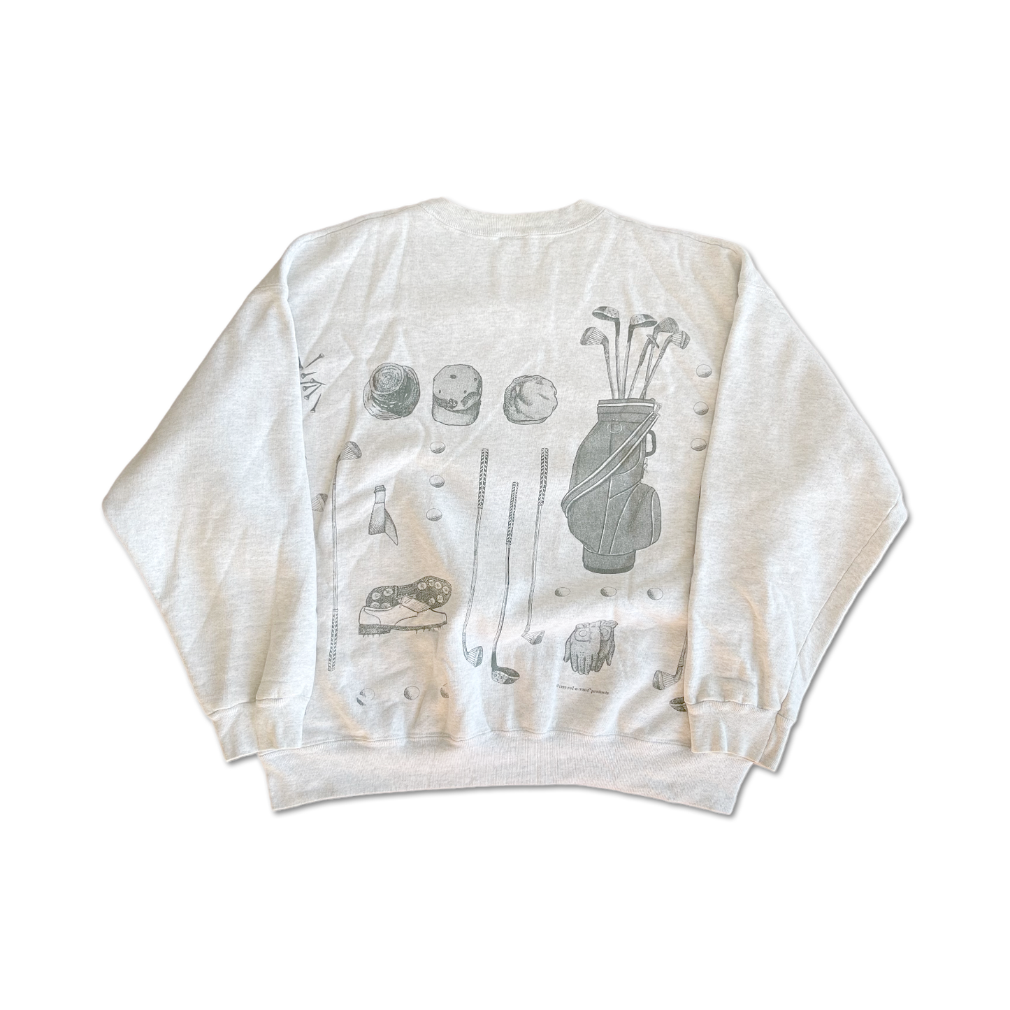 1995 All Over Print Golf Crewneck
