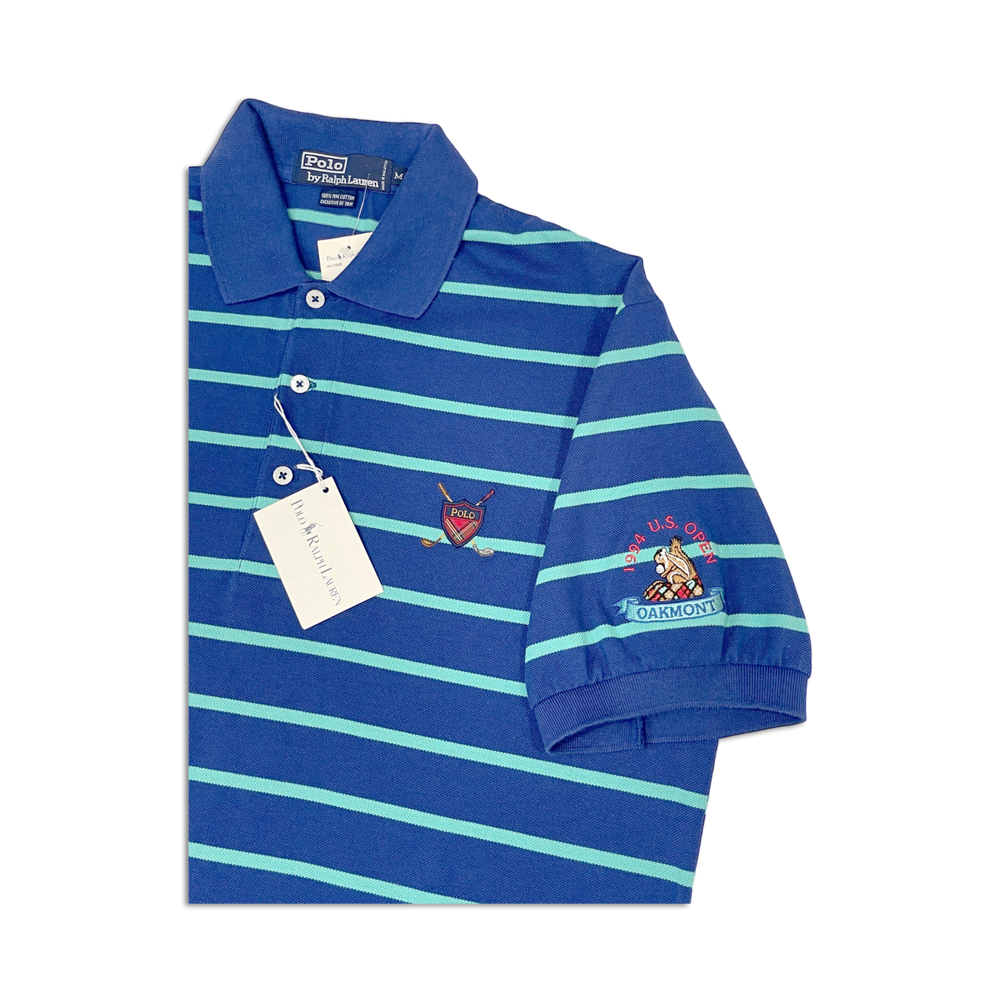 1994 U.S. Open Oakmont Country Club Striped Polo