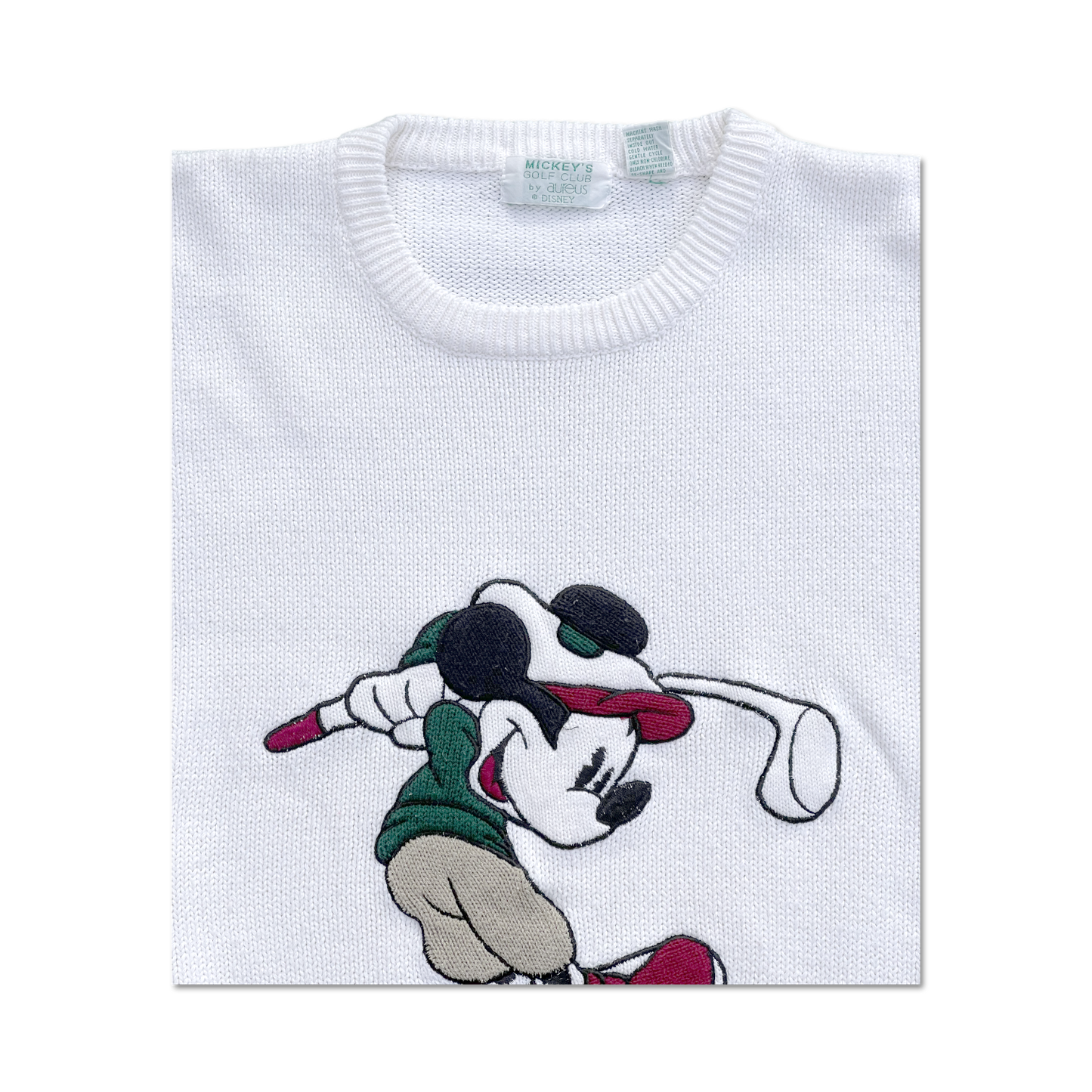 80's Mickey Mouse Knit Golf Sweater