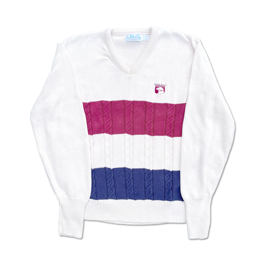 80's Pebble Beach Golf Links Cable Knit Sweater