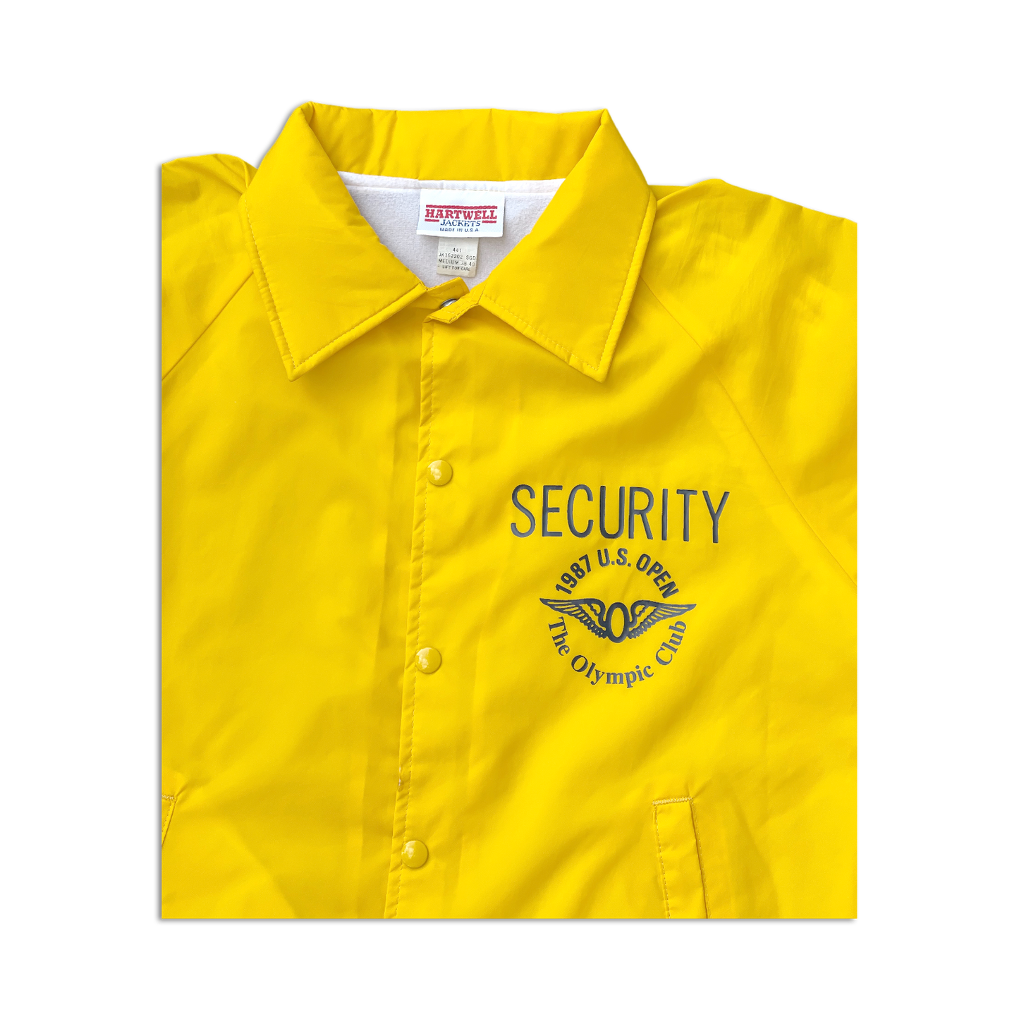 1987 U.S. Open The Olympic Club Security Jacket