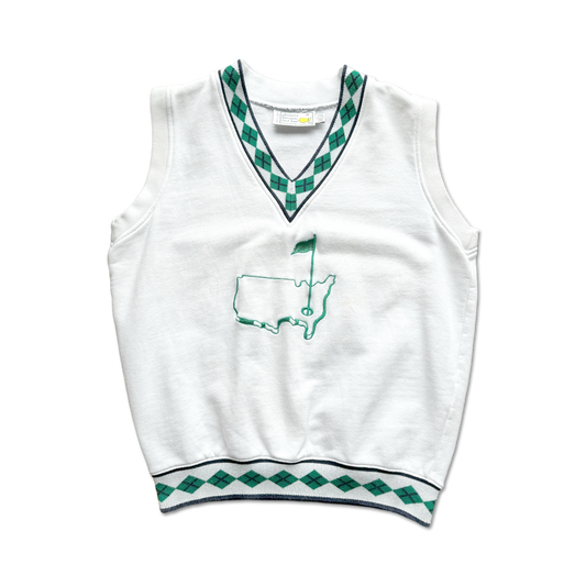 90's Masters Augusta National Big Logo Sweater Vest