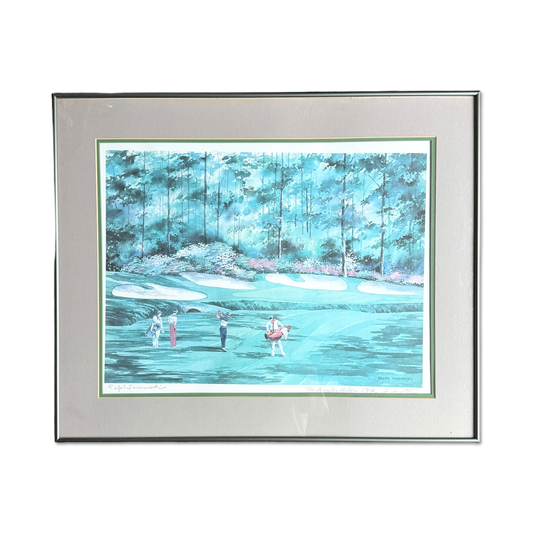 80's Masters Augusta National 13th Hole Framed Artwork