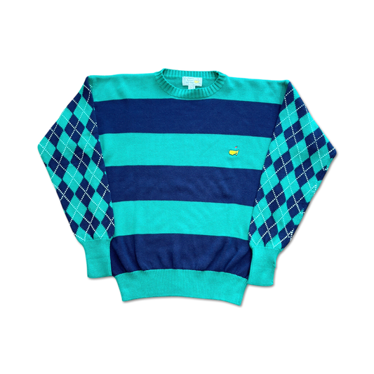 90's Masters Augusta National Argyle Knit Sweater