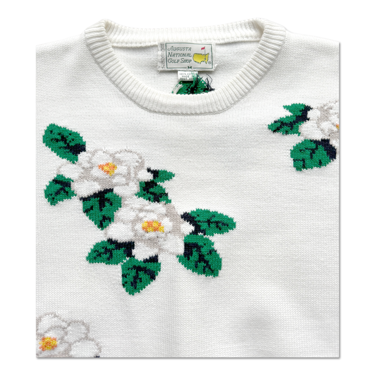 90's Masters Augusta National Floral Knit Sweater