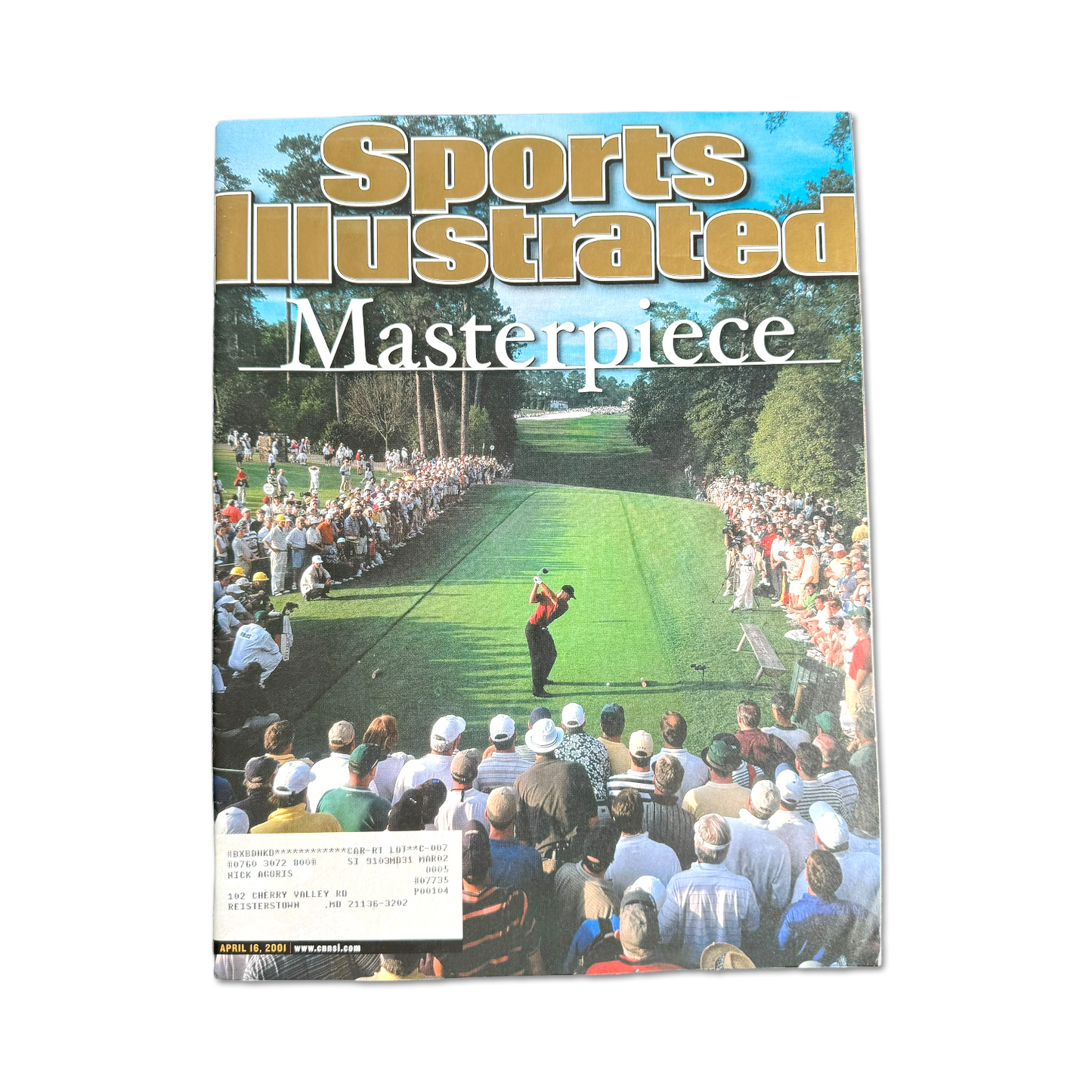2001 Sports Illustrated Tiger Woods "Masterpiece" Issue