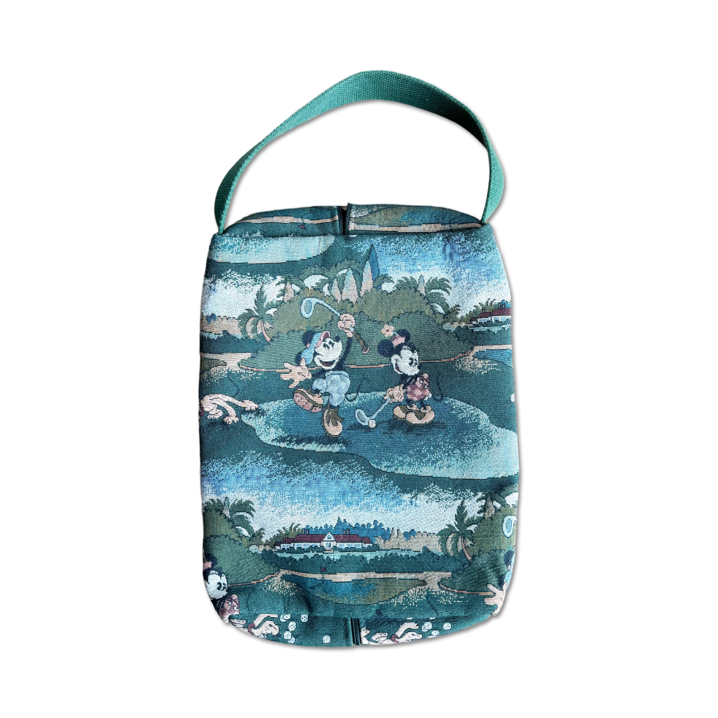 80's Disney Mickey Mouse Tapestry Golf Shoe Bag