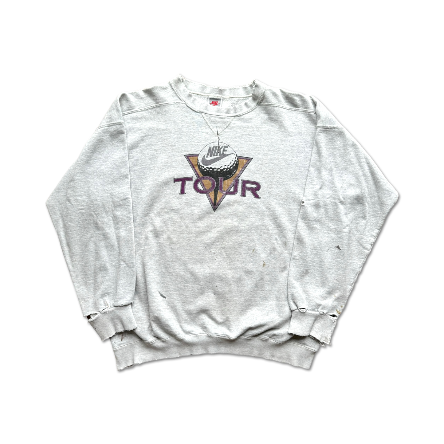 90's Nike Golf Tour Distressed Crewneck