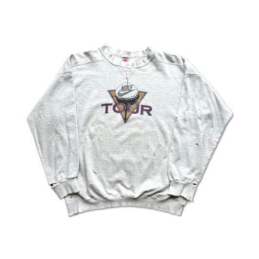 90's Nike Golf Tour Distressed Crewneck