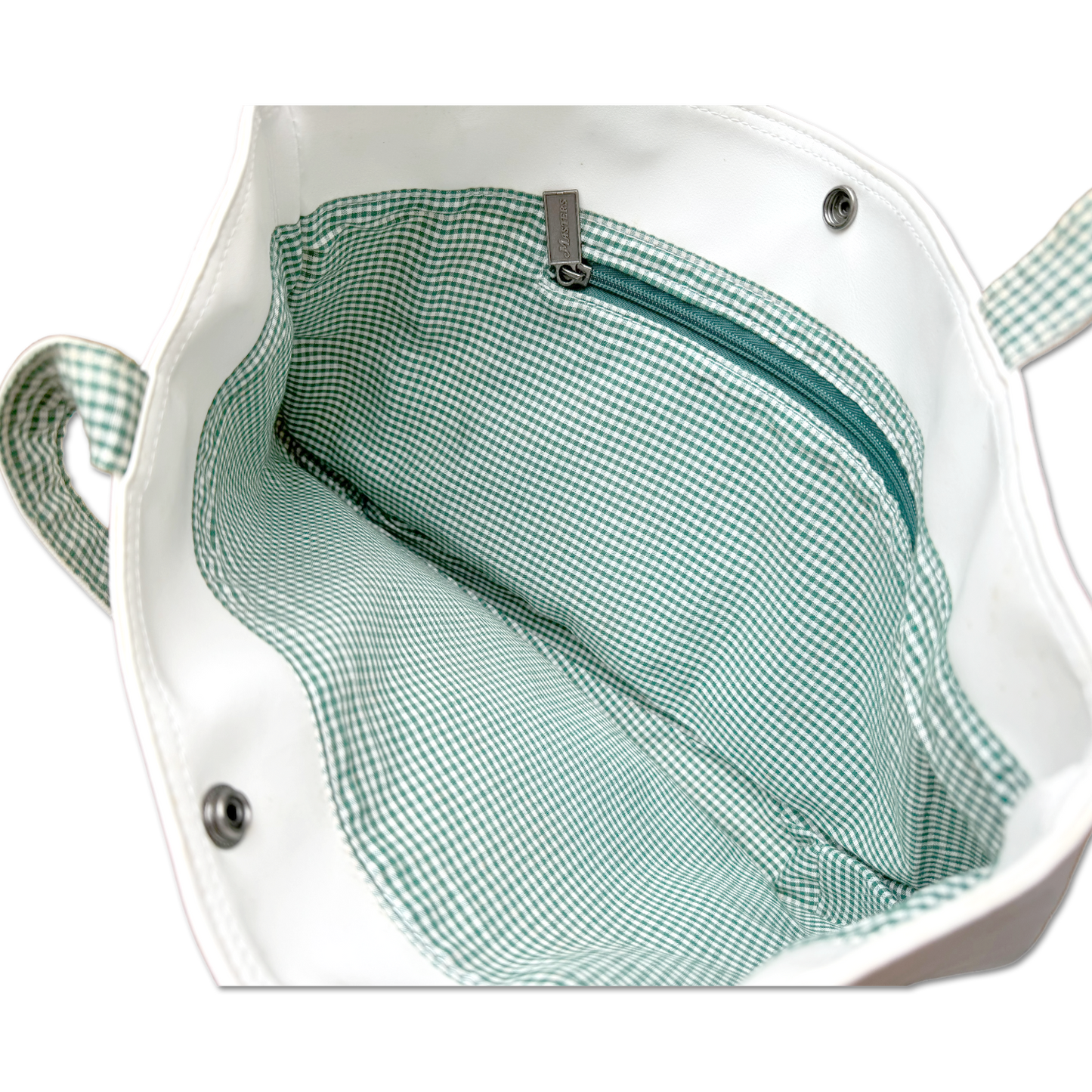 90's Masters Augusta National White Leather Tote Bag