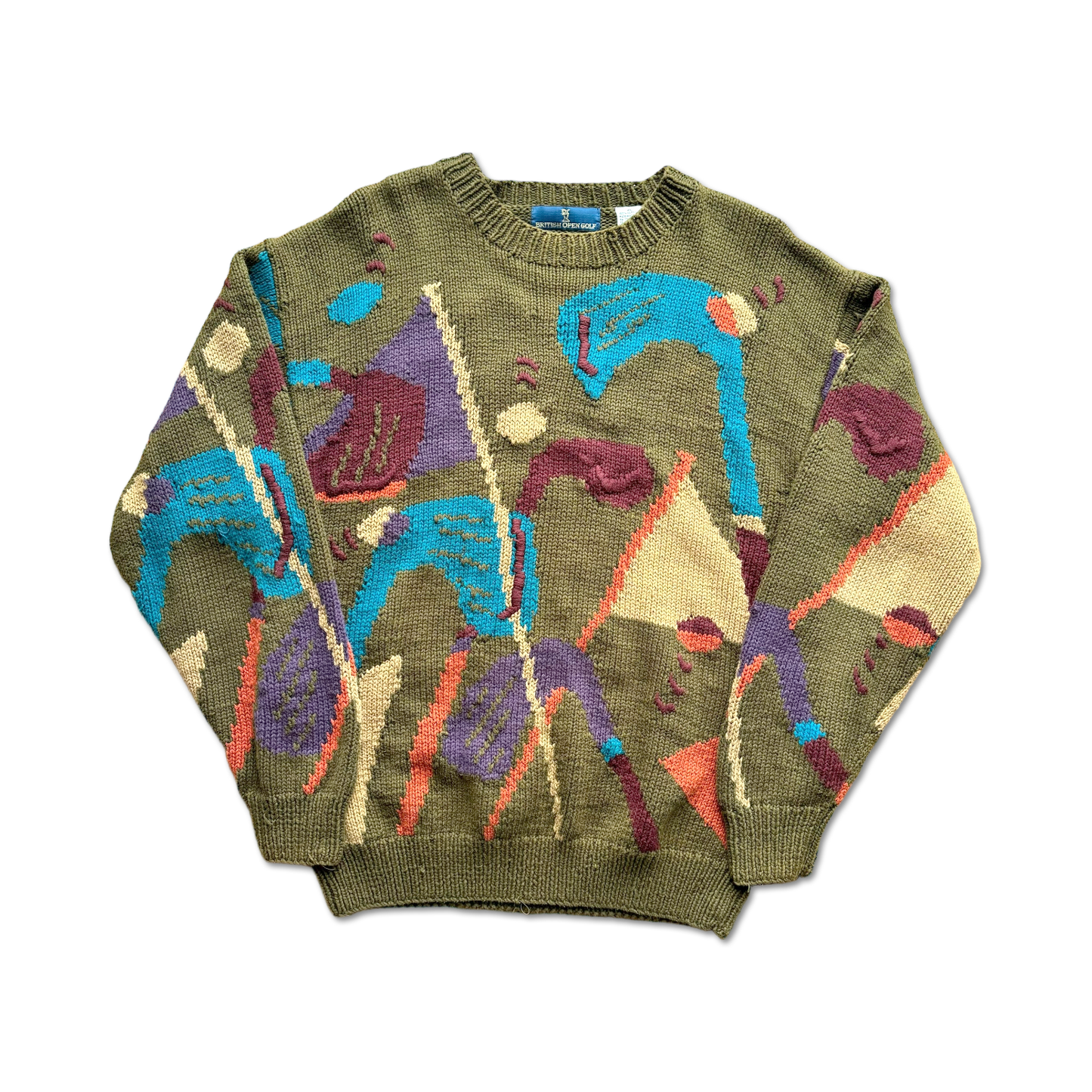 90's British Open Golf Knit Sweater