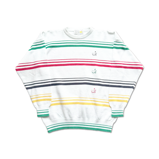 90's Masters Augusta National Tri-Logo Knit Sweater