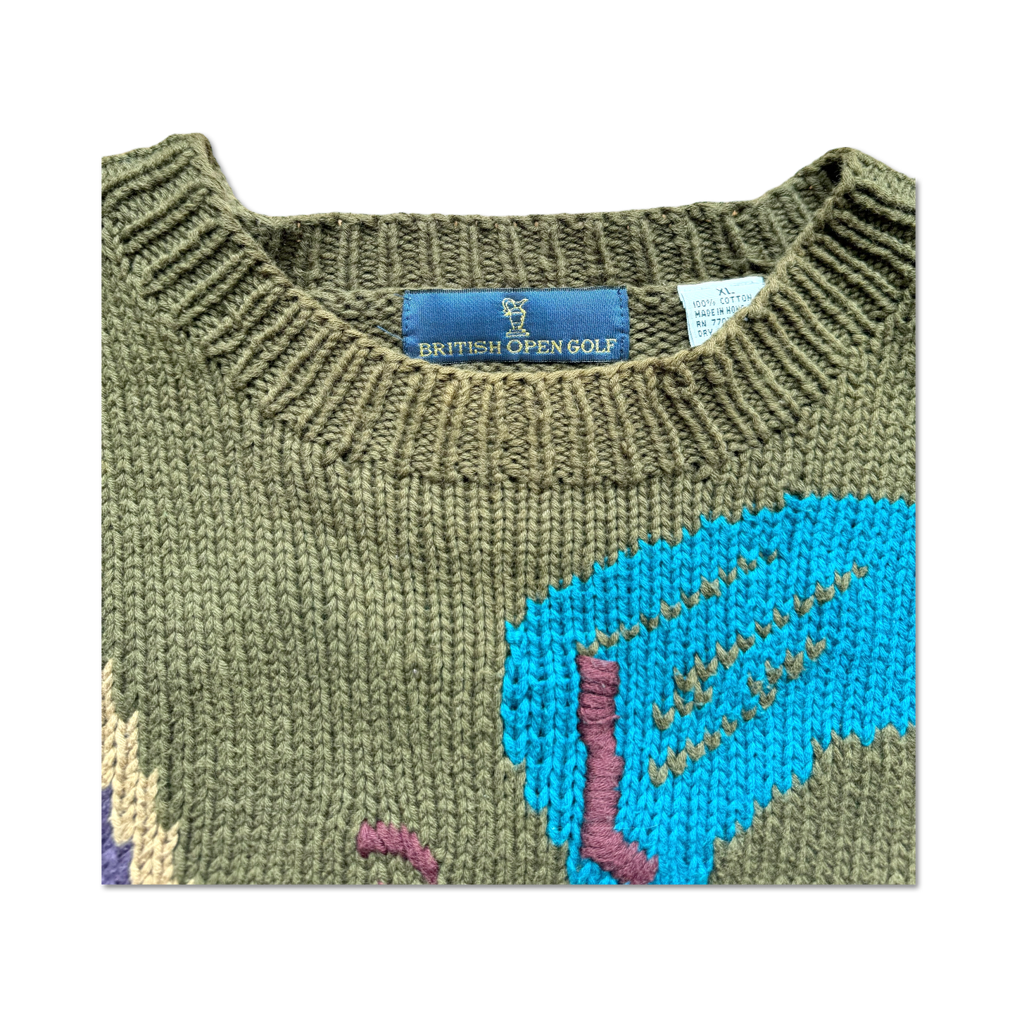 90's British Open Golf Knit Sweater