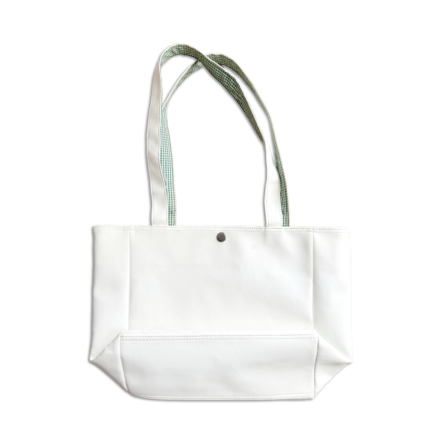 90's Masters Augusta National White Leather Tote Bag
