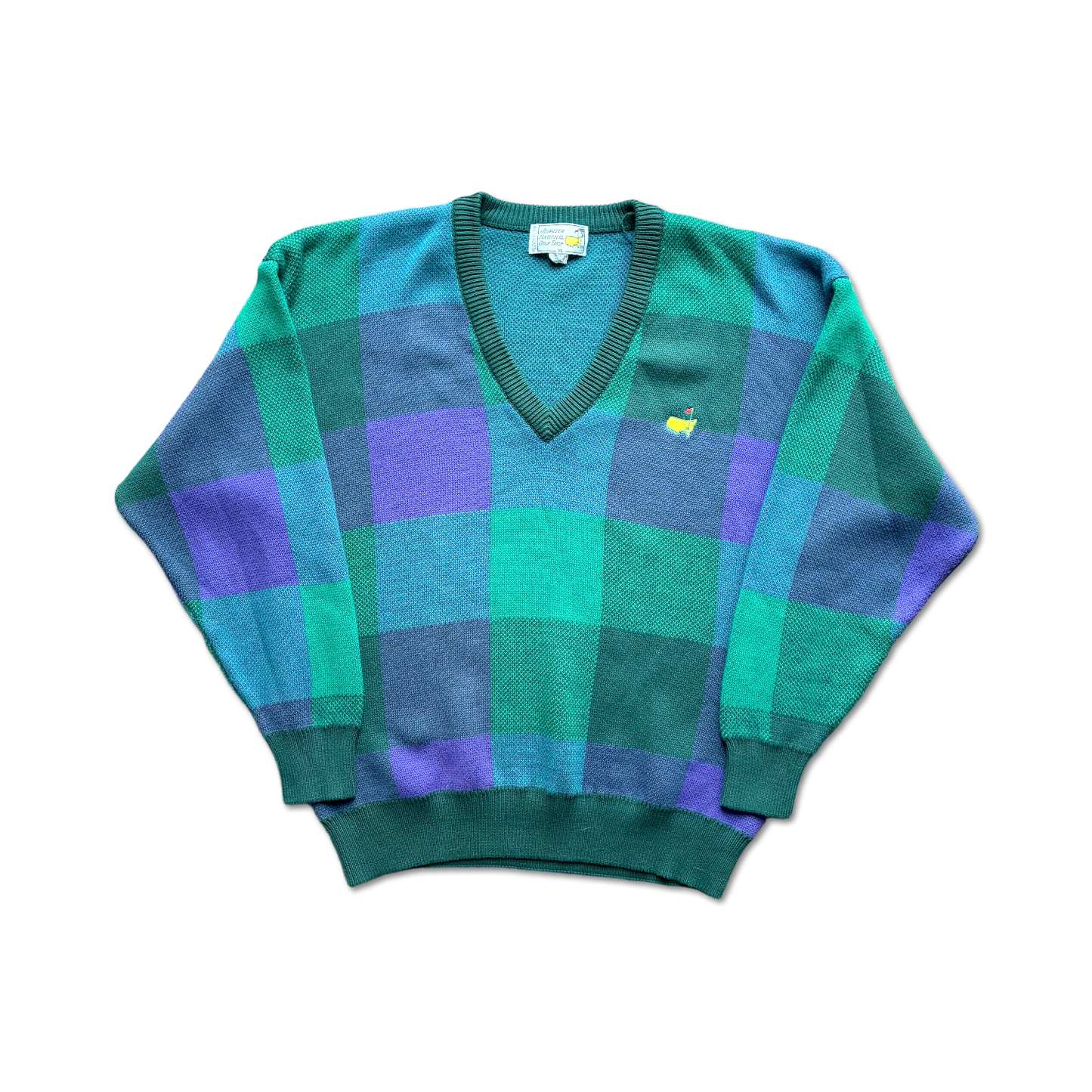 90's Masters Augusta National Checkered Sweater