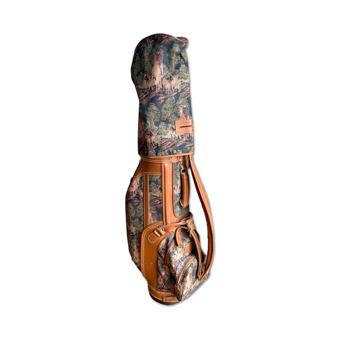 80's Daiwa Tapestry Golf Bag + Headcovers