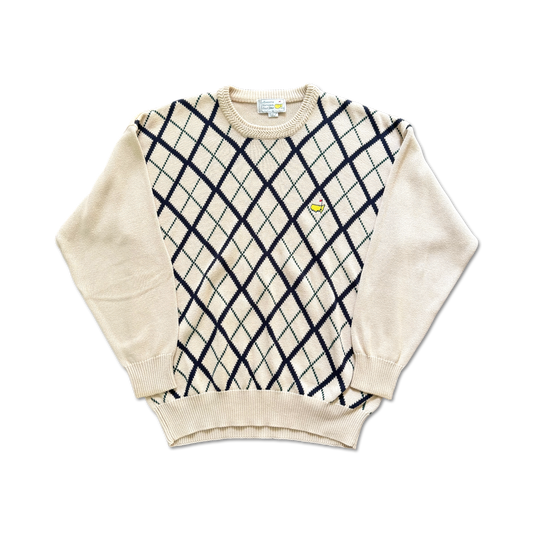 90's Masters Augusta National Diamond Knit Sweater