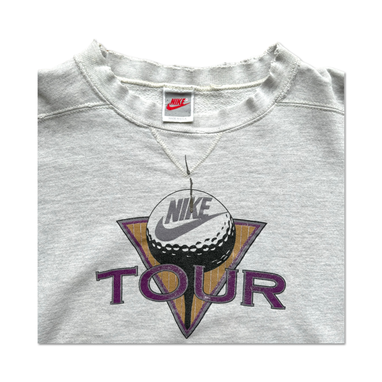 90's Nike Golf Tour Distressed Crewneck