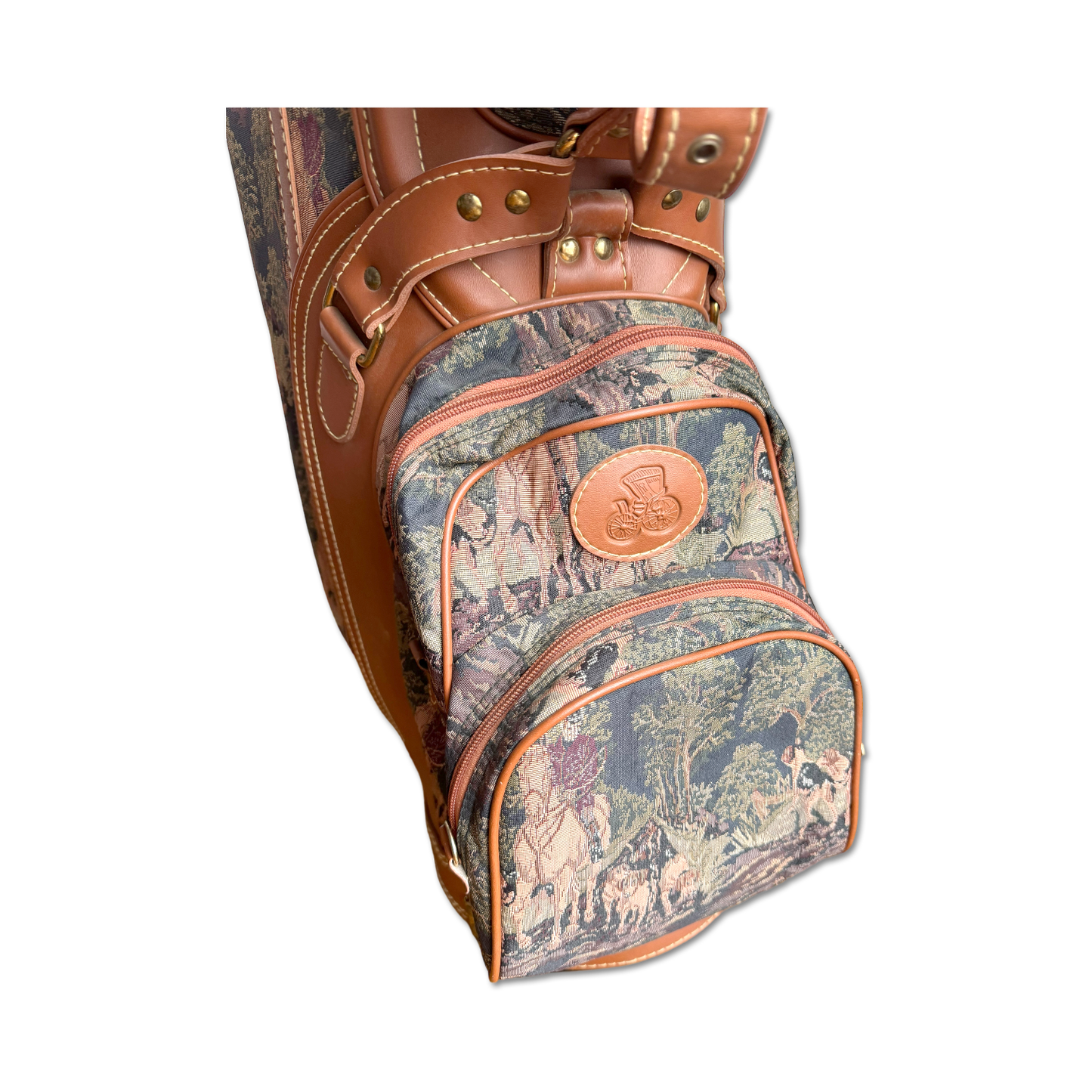 80's Daiwa Tapestry Golf Bag + Headcovers