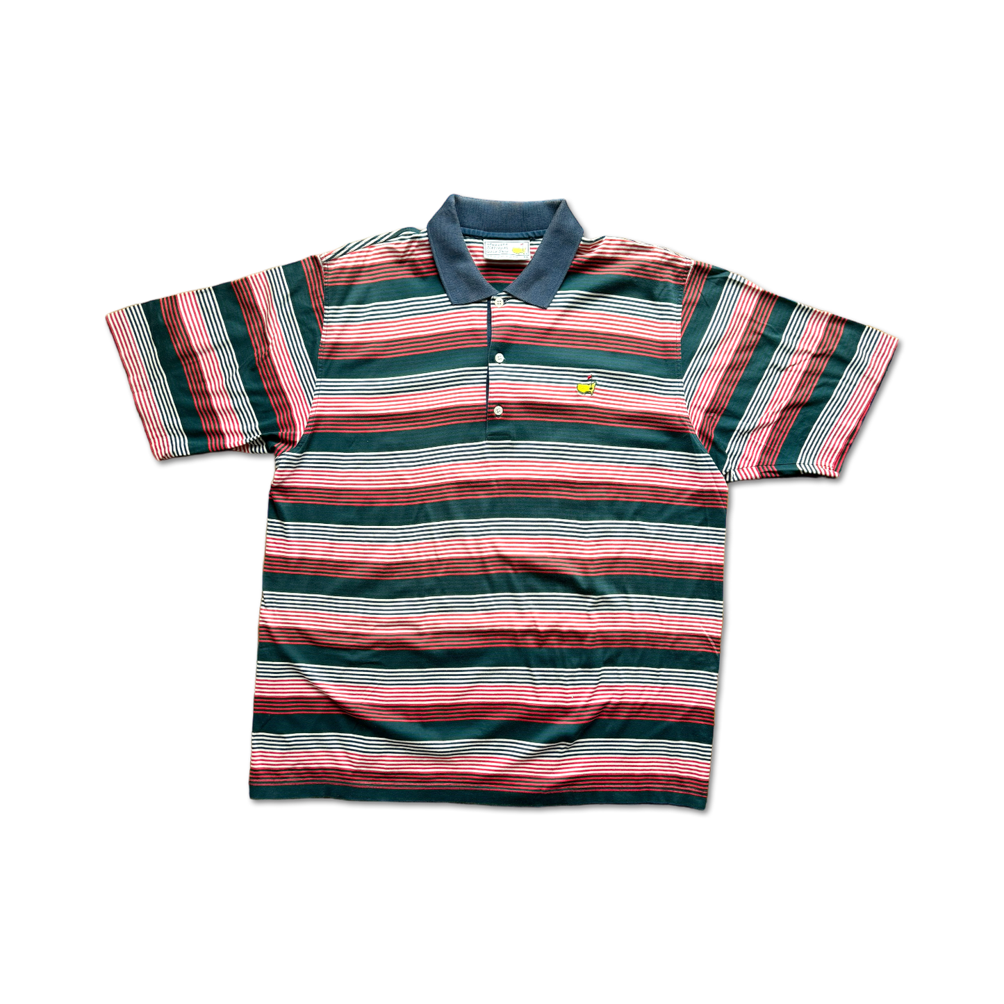 90's Masters Augusta National Striped Polo