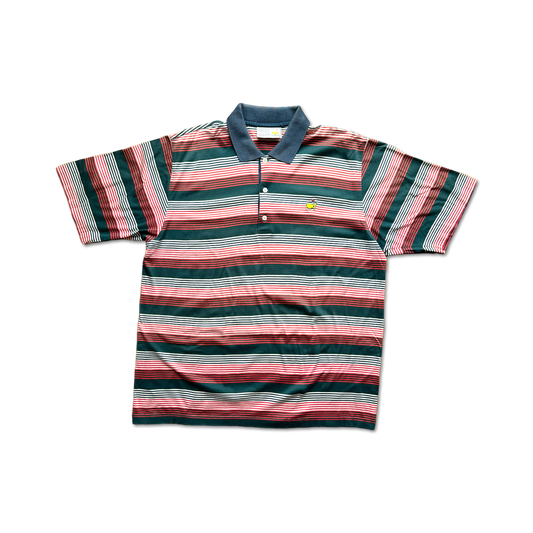 90's Masters Augusta National Striped Polo