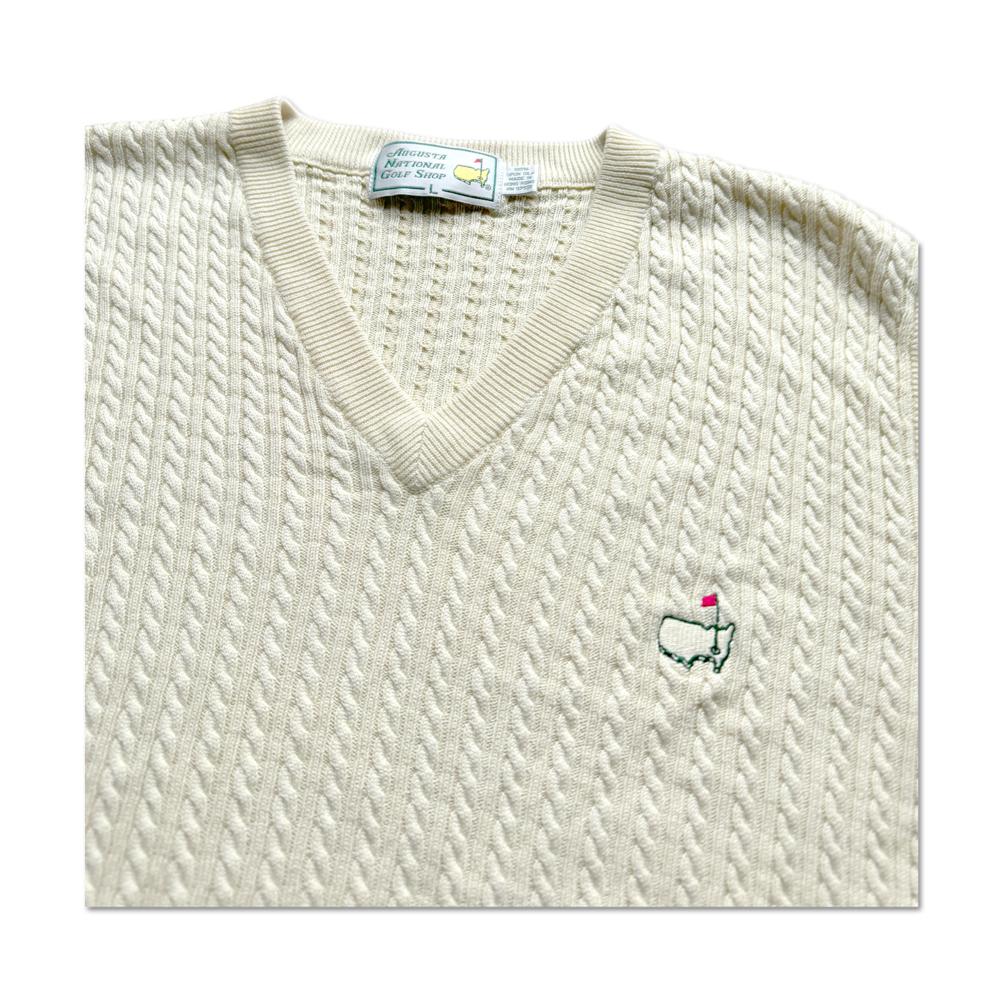 90's Masters Augusta National Cable Knit Sweater Vest