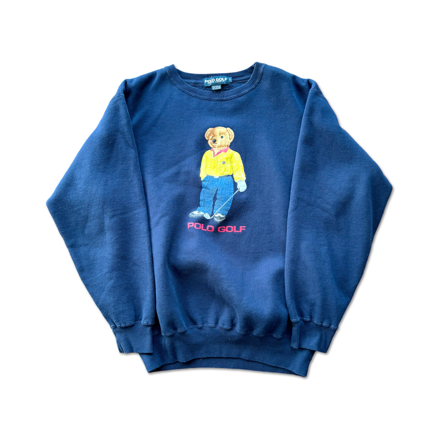 90's Polo Ralph Lauren Golf Bear Crewneck