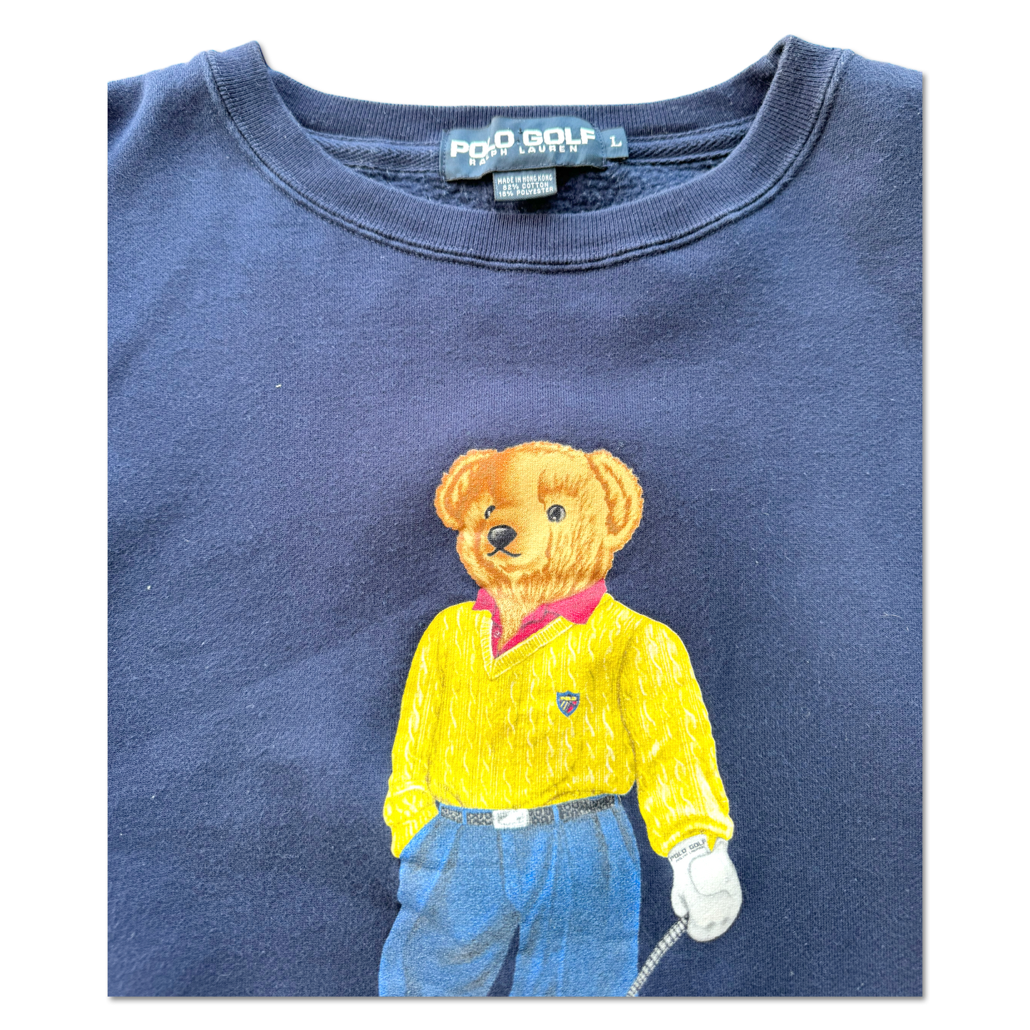 90's Polo Ralph Lauren Golf Bear Crewneck