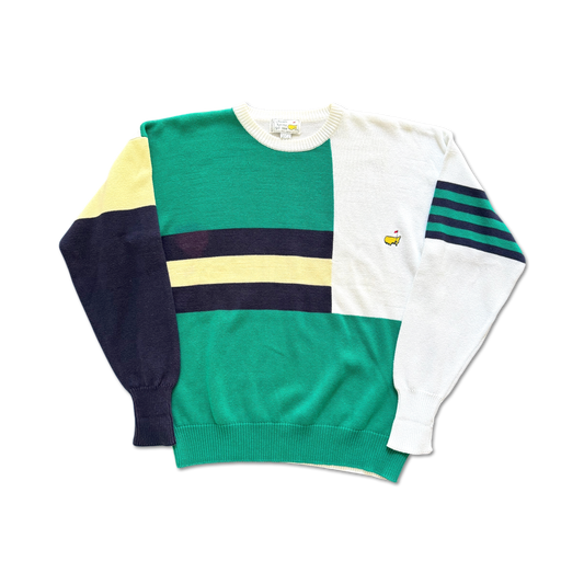 90's Masters Augusta National Abstract Knit Sweater