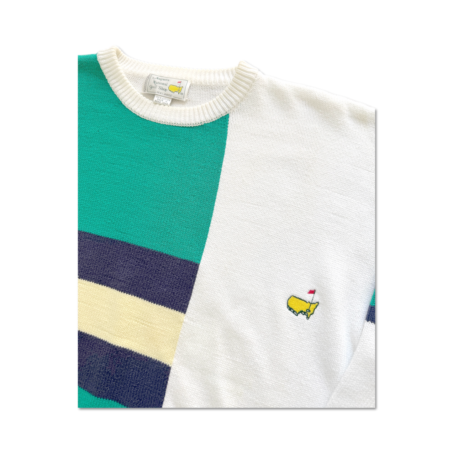 90's Masters Augusta National Abstract Knit Sweater