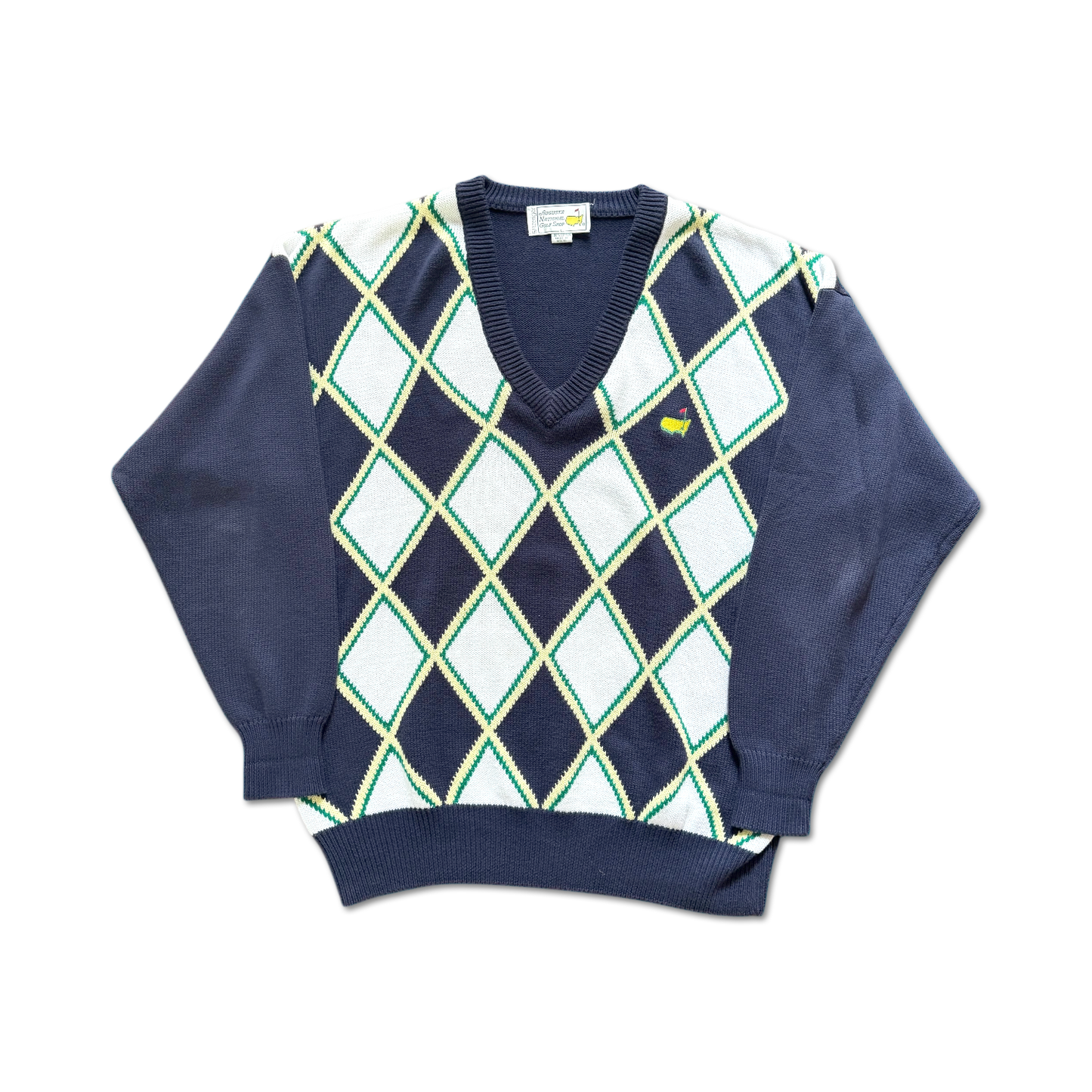 90's Masters Augusta National Diamond Knit Sweater
