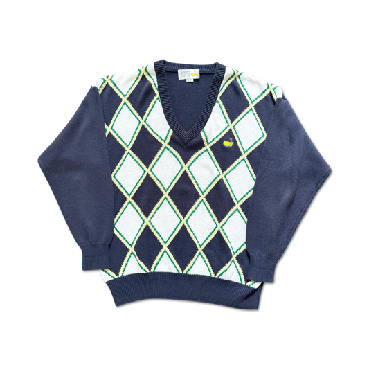 90's Masters Augusta National Diamond Knit Sweater