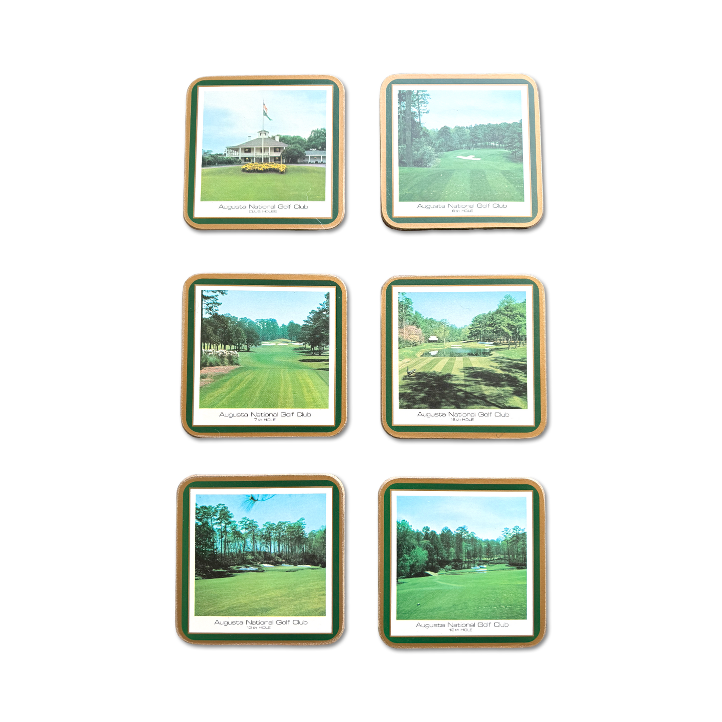80s Masters Augusta National Coaster Set