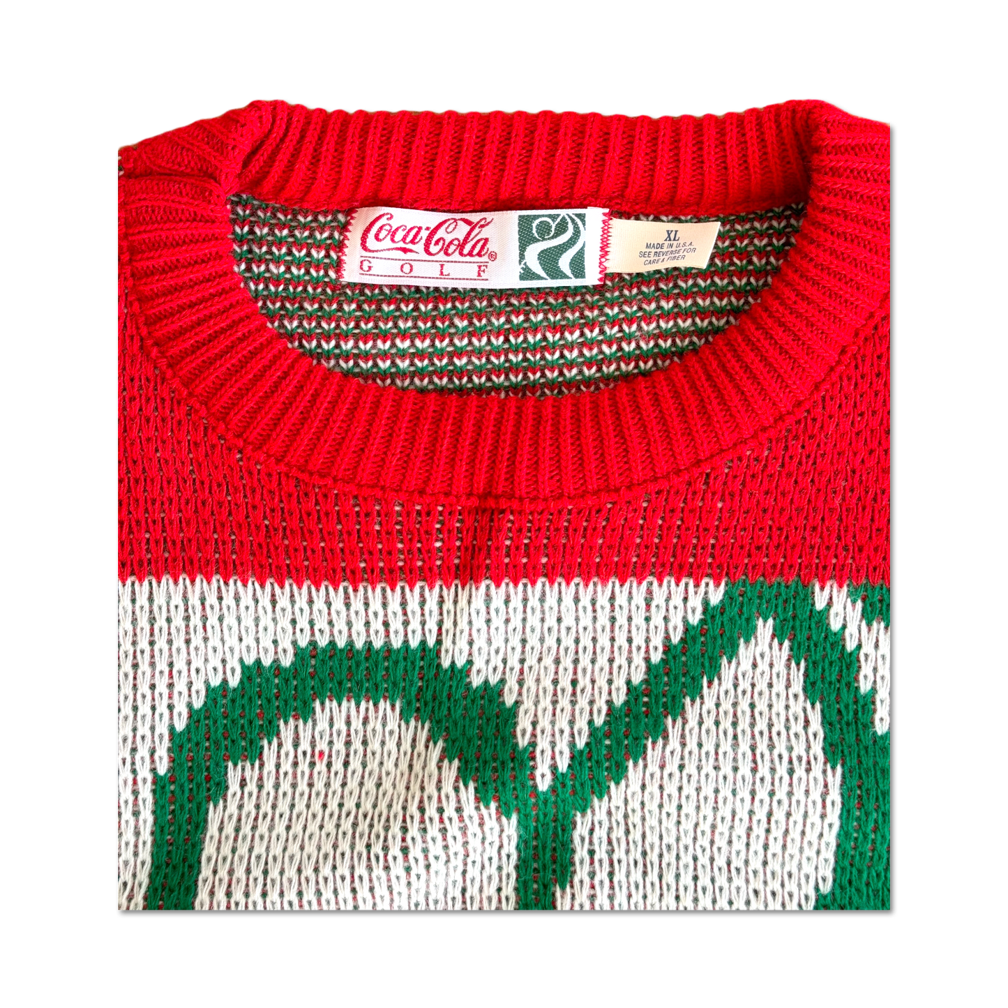 90's Coca-Cola Golf Knit Sweater
