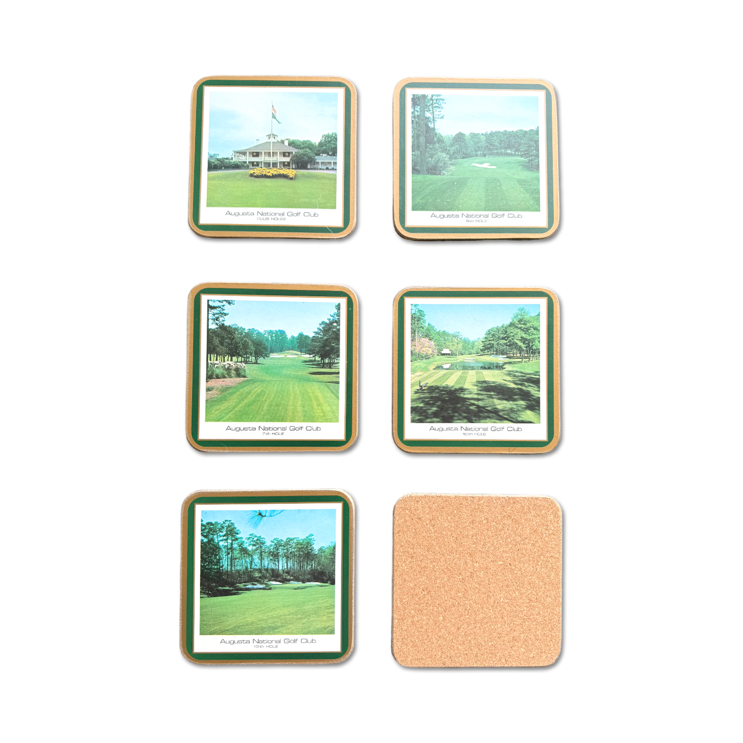 80s Masters Augusta National Coaster Set