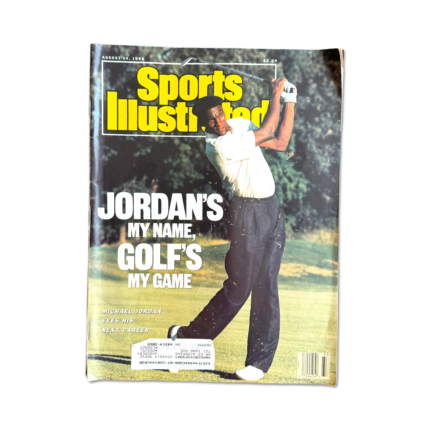 90's Michael Jordan Golf Leather Duffel Bag