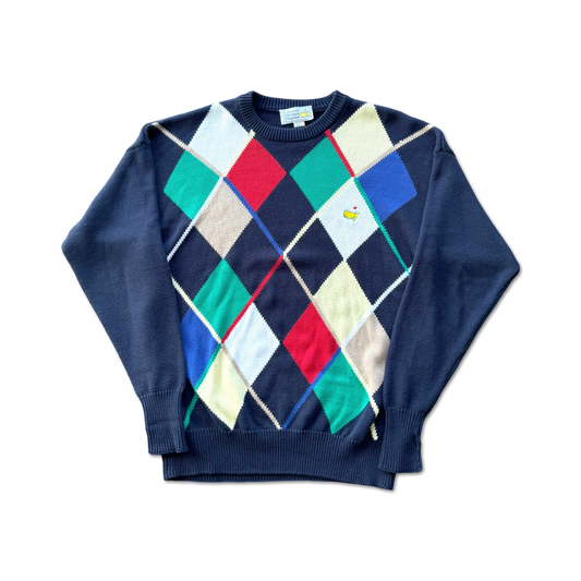 90's Masters Augusta National Argyle Sweater