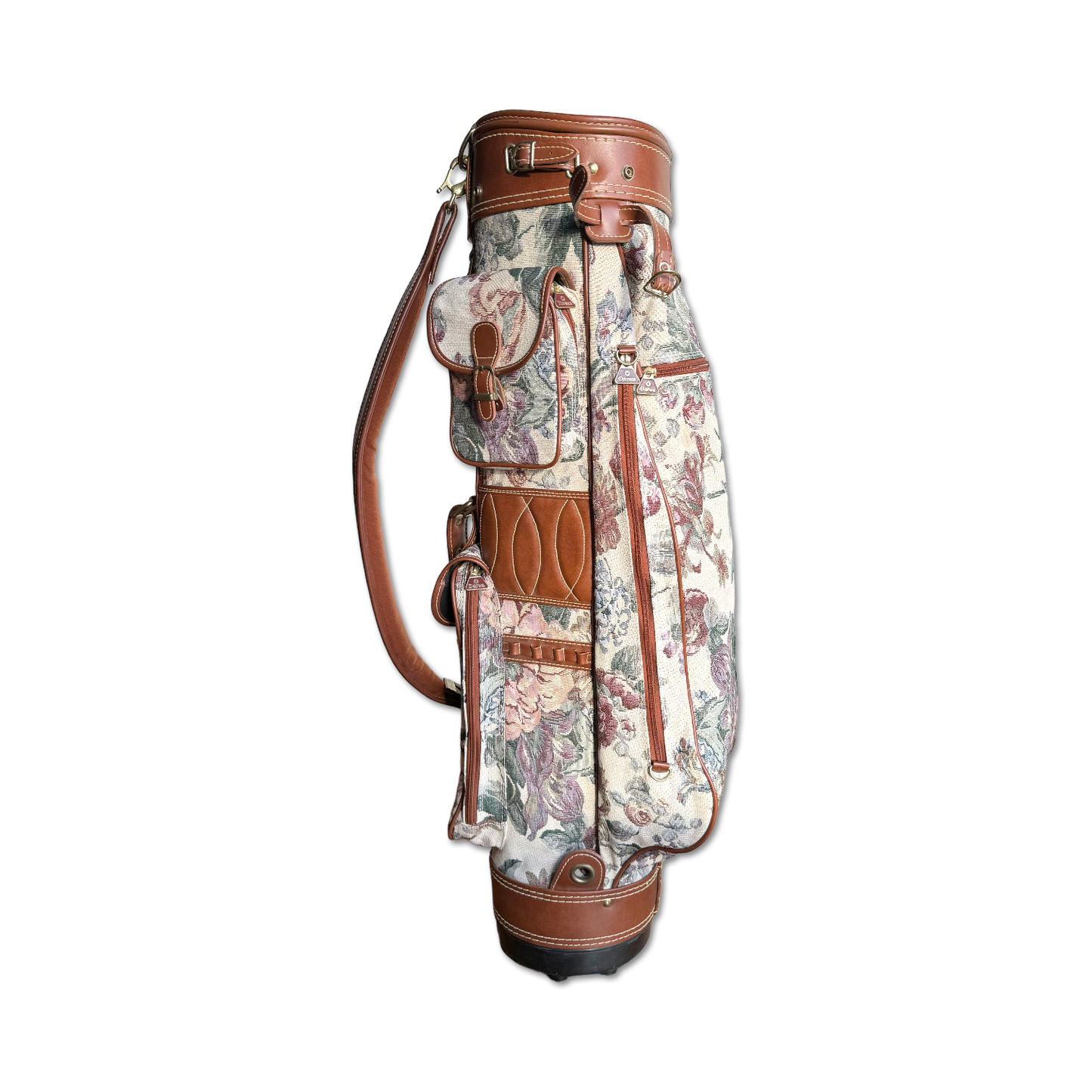 70's Floral Tapestry Golf Bag