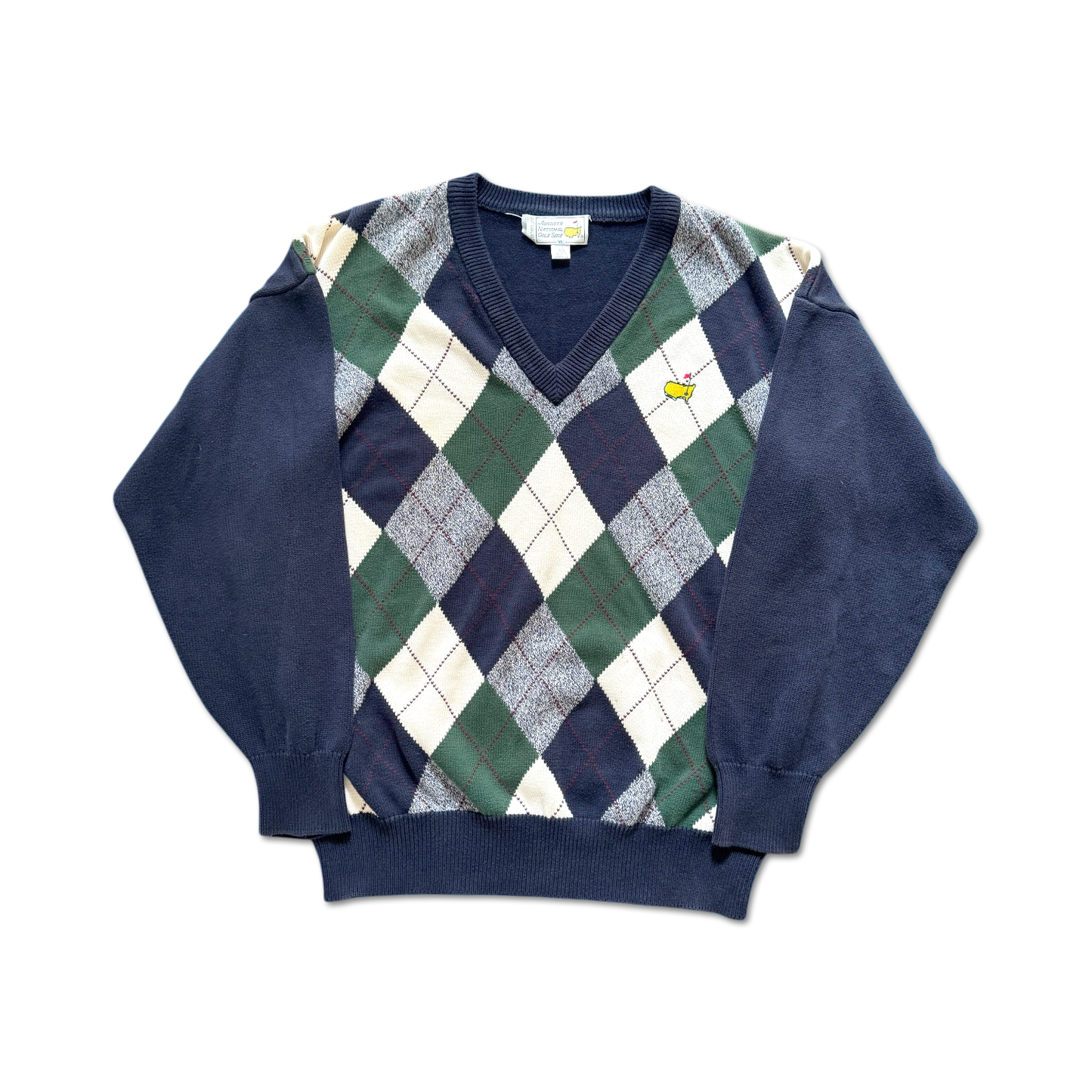 90's Masters Augusta National Argyle Knit Sweater