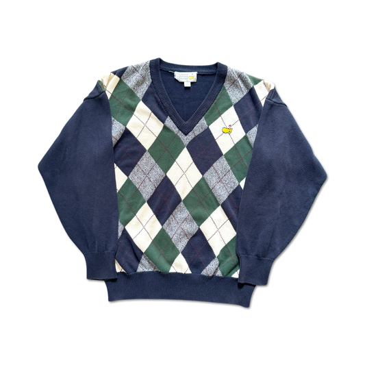 90's Masters Augusta National Argyle Knit Sweater