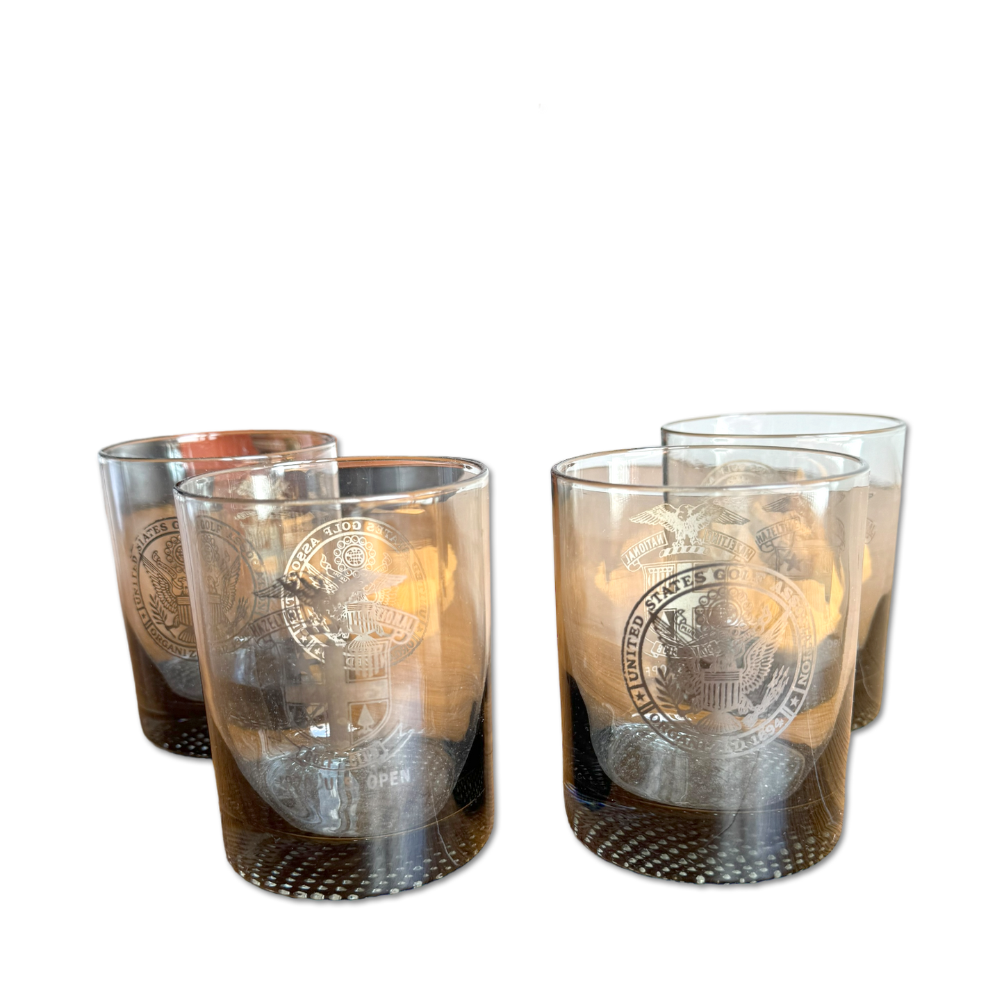 1970 U.S. Open Hazeltine National Golf Club Scotch Glasses (Set of 4)