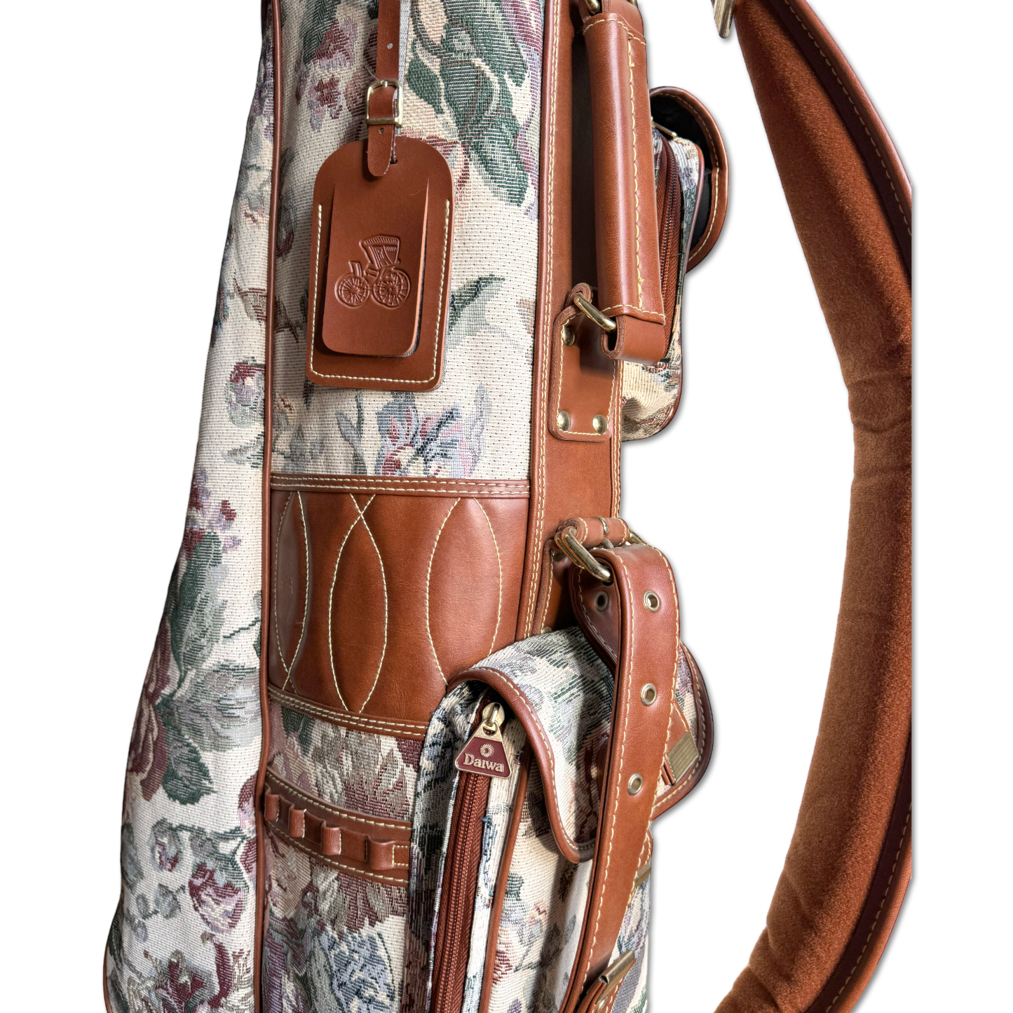 70's Floral Tapestry Golf Bag